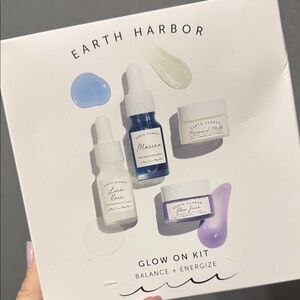 Earth Harbor glow on kit with Serums and Creams